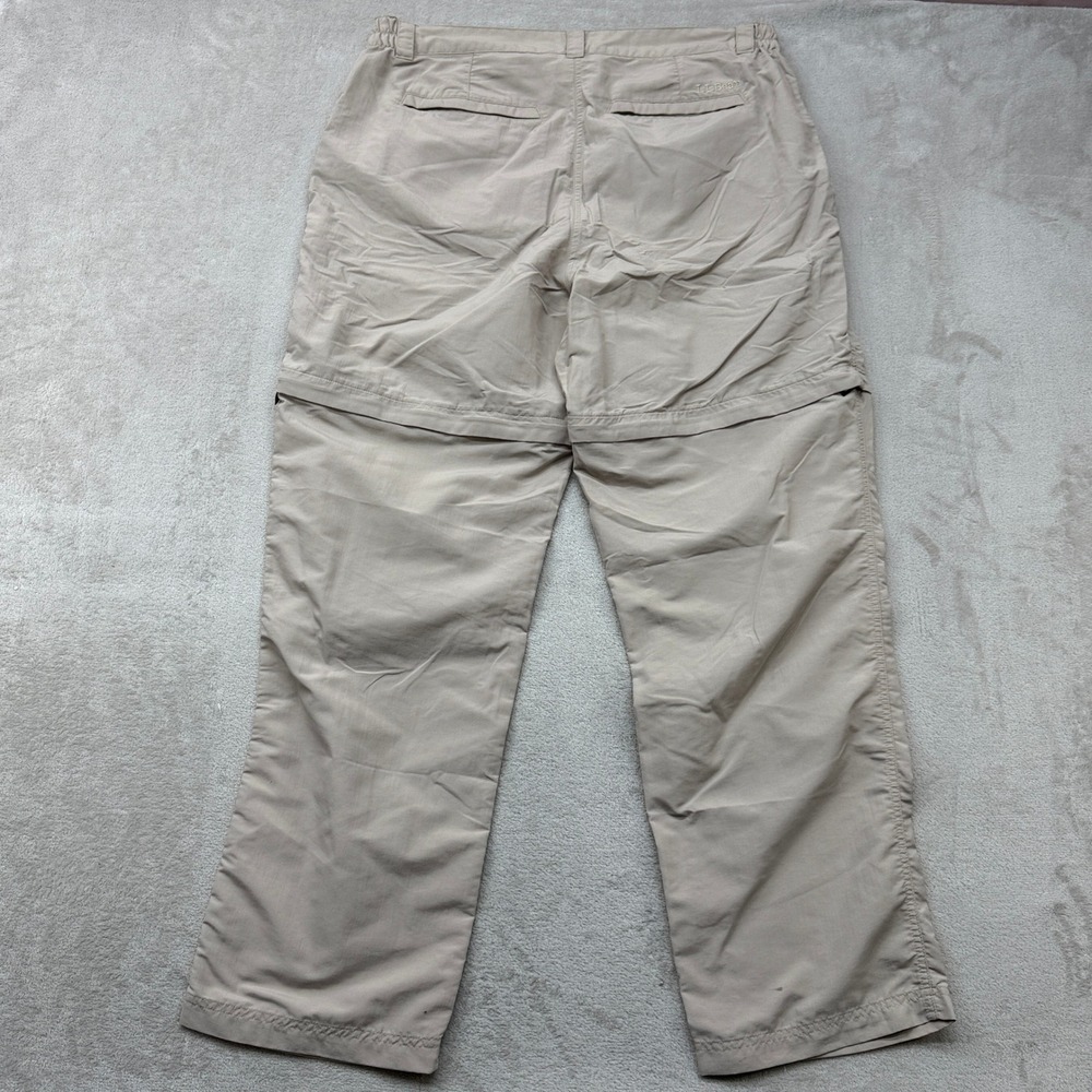 Women's Convertible Beige Zip-Off Pants - Picture 3 of 12